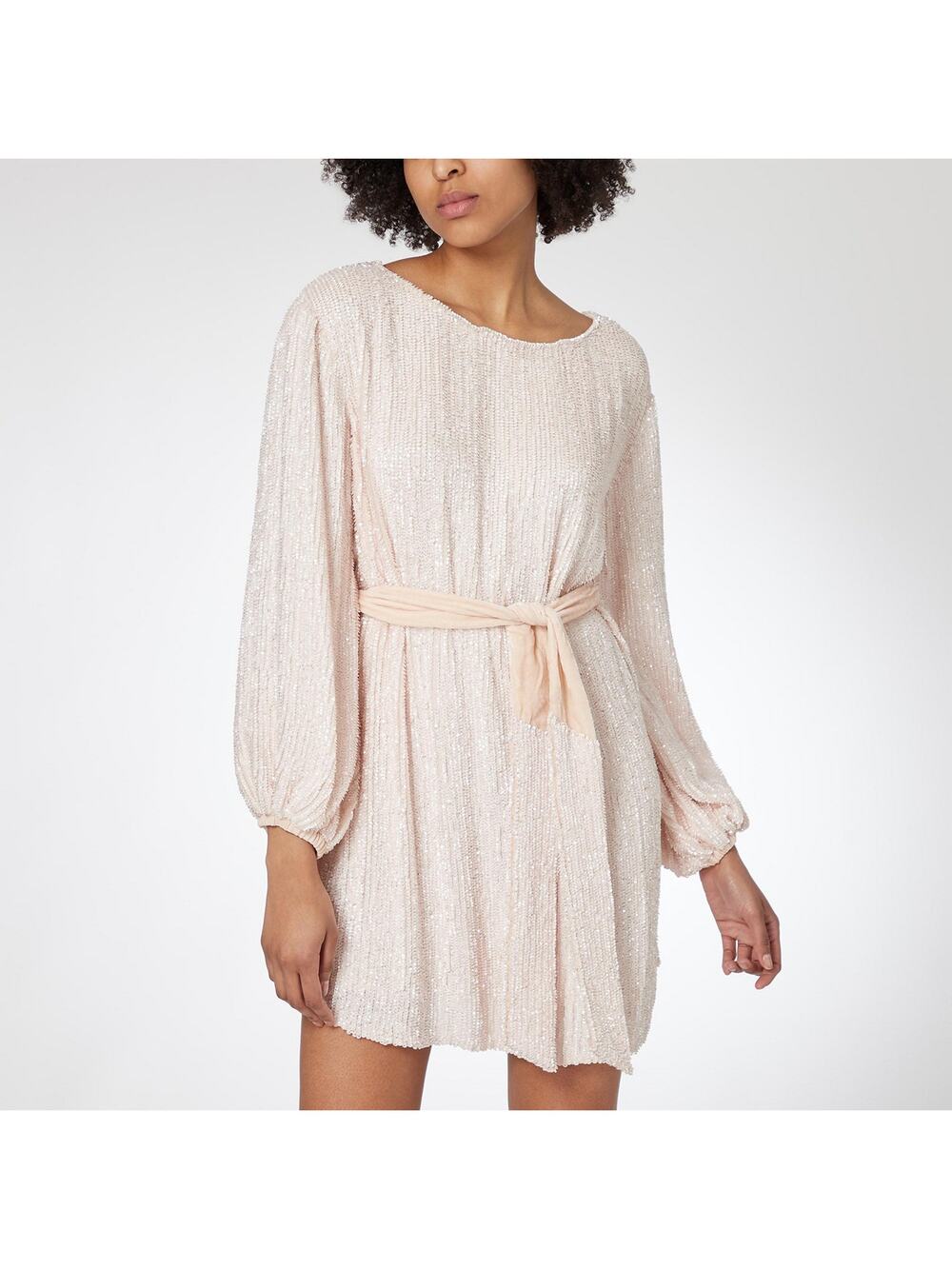 NWT Retrofete Grace Sequined Mini Dress Pearl Size Medium